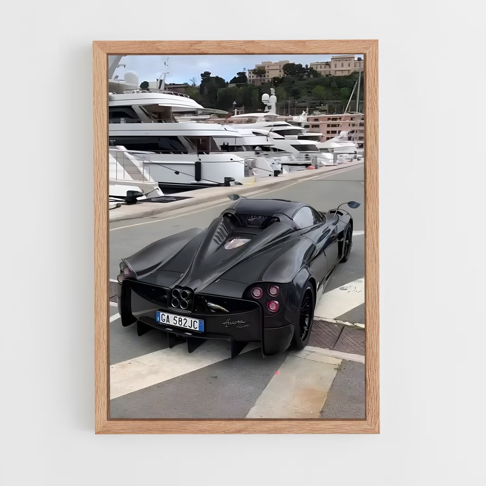 Poster Voiture Huayra Roadster Raffiné – affiche Pagani (vue 4)